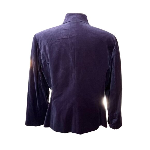 Alex Marie Majestic Night Military Velvet Jacket Dusk Purple Womens Coat Sz 16 - Picture 2 of 11